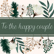 To The Happy Couple Winter Leaves Confetti-exploding Greetings Card