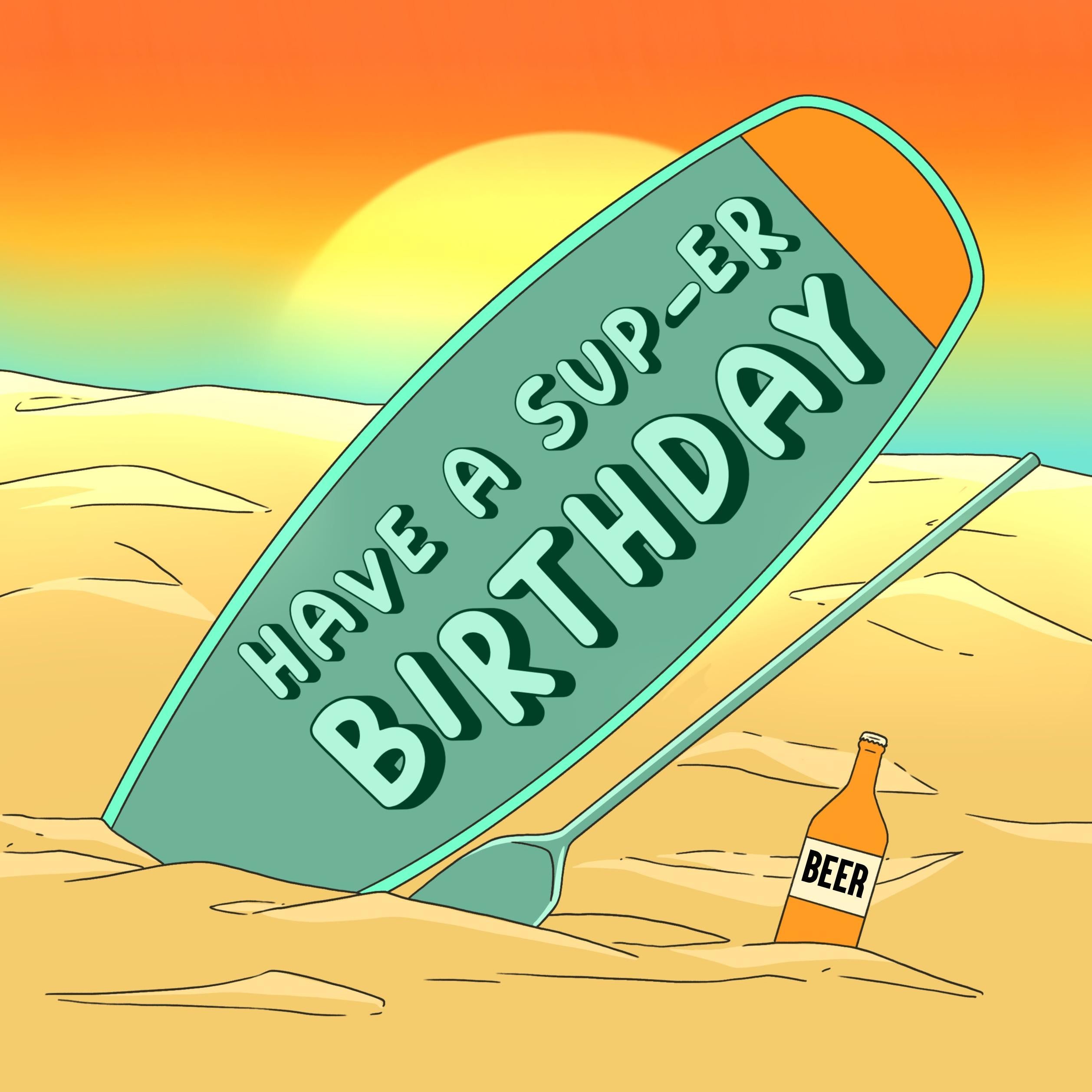Have A Sup-er Birthday Confetti-exploding Greetings Card – Boomf