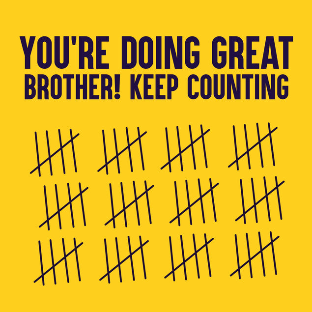 Keep Counting Brother Happy 60th Birthday Confetti-exploding Greetings Card