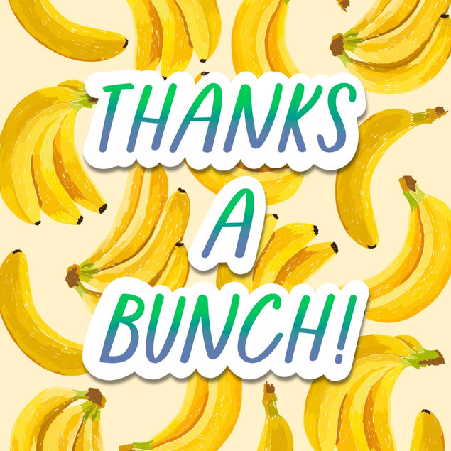 Thanks A Bunch Confetti-exploding Greetings Card