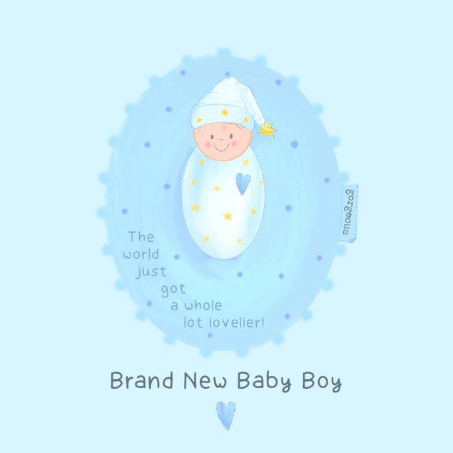 Brand New Baby Boy Confetti-exploding Greetings Card