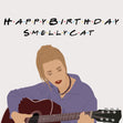 Smelly Cat Birthday Confetti-exploding Greetings Card