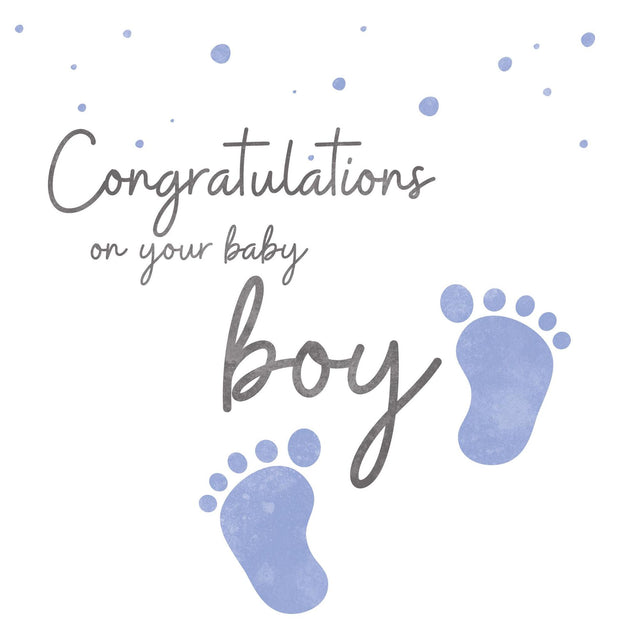 Baby Boy Confetti-exploding Greetings Card