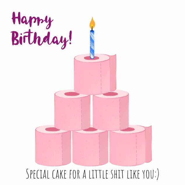 Special Cake Happy Birthday Confetti-exploding Greetings Card