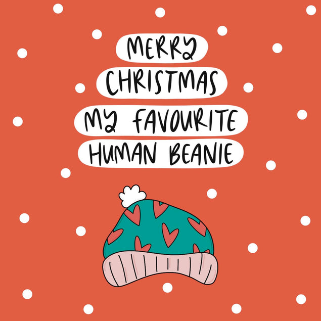 Merry Christmas Beanie Confetti-exploding Greetings Card