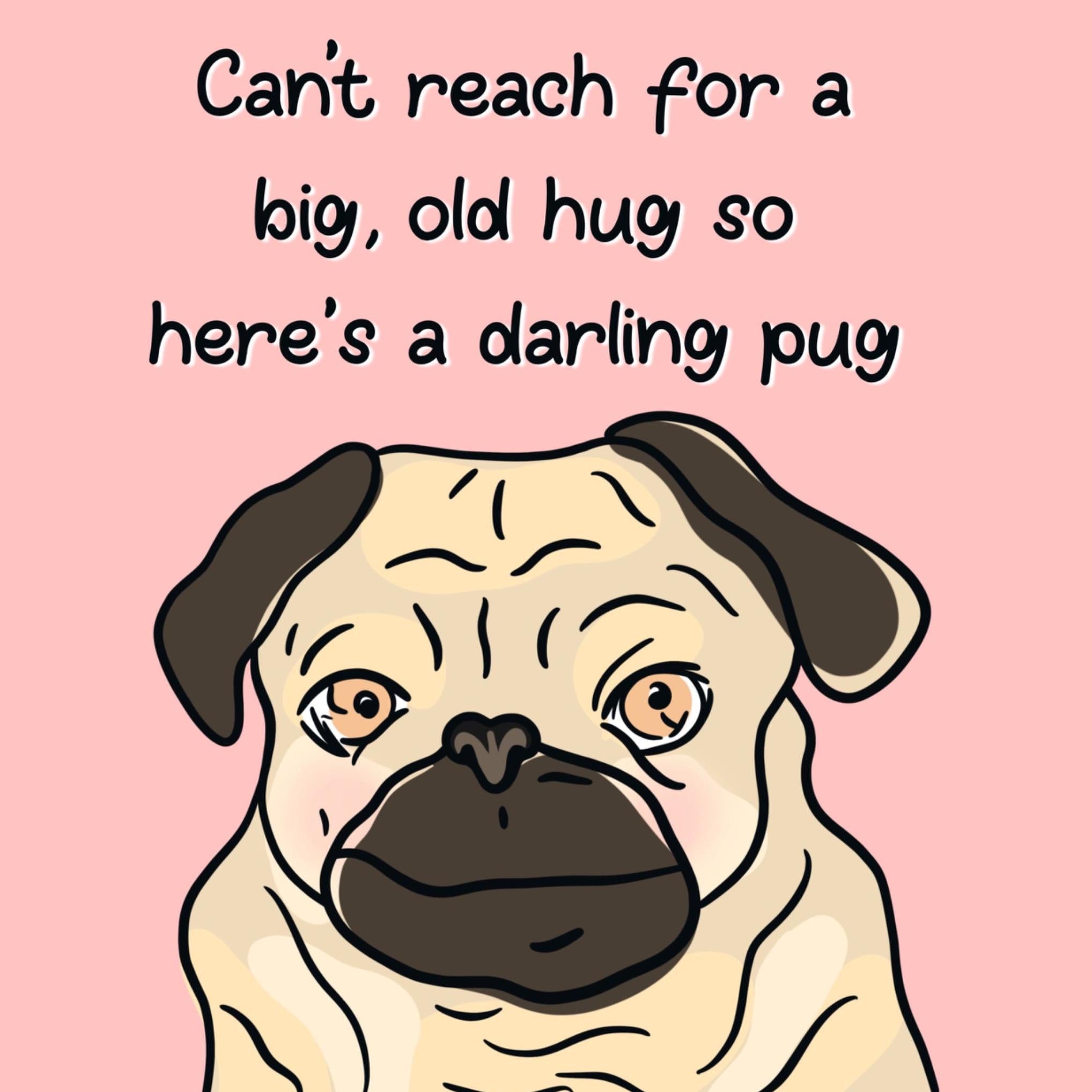 Pug Hug Confetti-exploding Greetings Card – Boomf