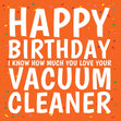 Vacuum Cleaner Confetti Birthday Confetti-exploding Greetings Card
