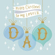 Merry Christmas Lovely Dad Confetti-exploding Greetings Card