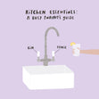 Kitchen Essentials Gin Tap Confetti-exploding Greetings Card