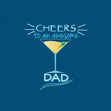 Cheers To An Awesome Dad Confetti-exploding Greetings Card
