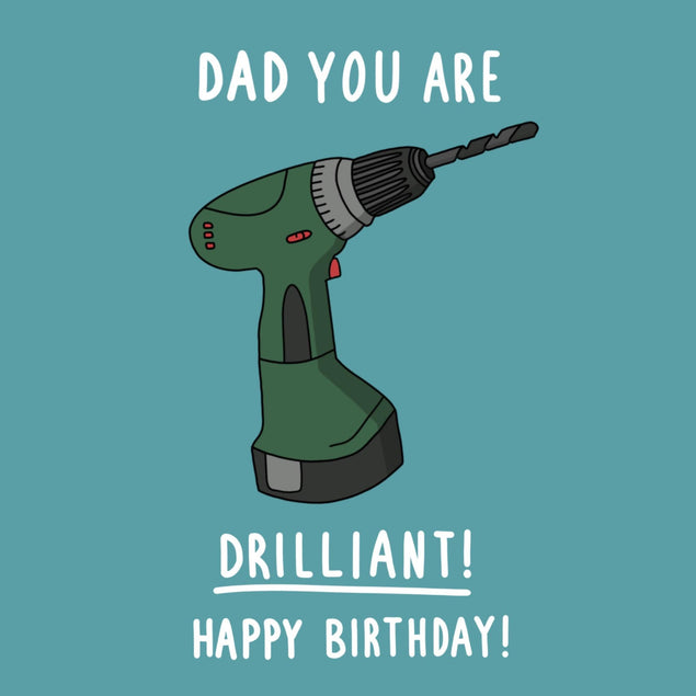 Dad You Are Drilliant Birthday Confetti-exploding Greetings Card