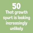 50 Growth Spurt Birthday Confetti-exploding Greetings Card