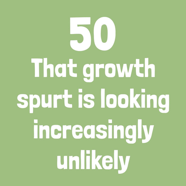 50 Growth Spurt Birthday Confetti-exploding Greetings Card
