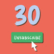Unsubscribe From Your 30s Birthday Confetti-exploding Greetings Card