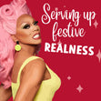 RuPaul Christmas Confetti-exploding Greetings Card