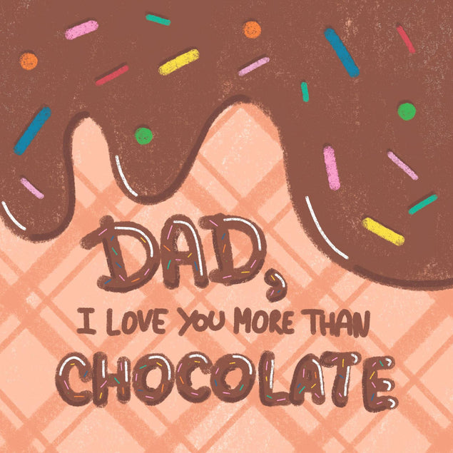 I Love You More Than Chocolate Confetti-exploding Greetings Card