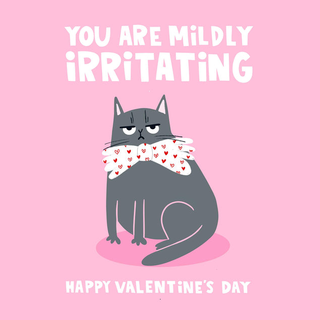 Grumpy Cat Mildly Irritating Valentine's Day Confetti-exploding Greetings Card
