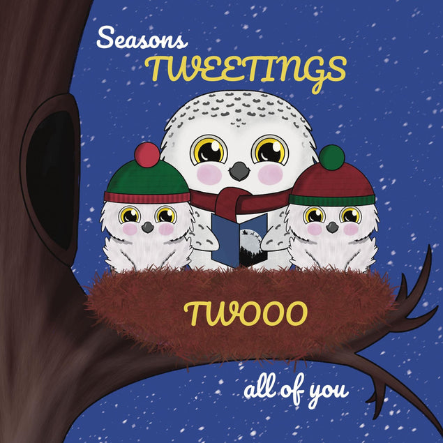 Christmas Owls To All Of You Confetti-exploding Greetings Card