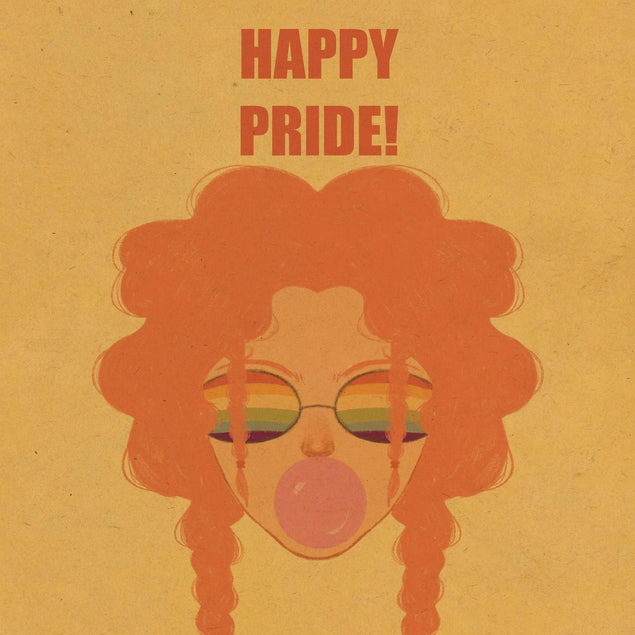 Happy Pride! Bubblegum Confetti-exploding Greetings Card