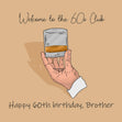 Happy 60th Birthday Brother 60s Club Confetti-exploding Greetings Card