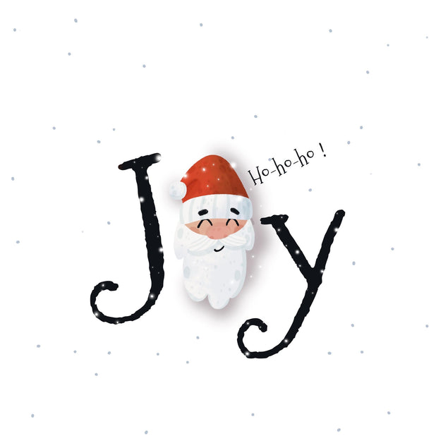Joy Ho-Ho-Ho Christmas Confetti-exploding Greetings Card