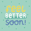 Feel Better Soon Pastel Green Confetti-exploding Greetings Card