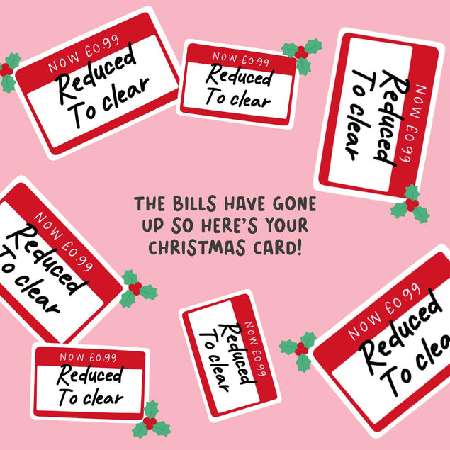 Reduced To Clear Christmas Confetti-exploding Greetings Card