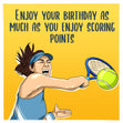 Tennis Enjoy Your Birthday Confetti-exploding Greetings Card