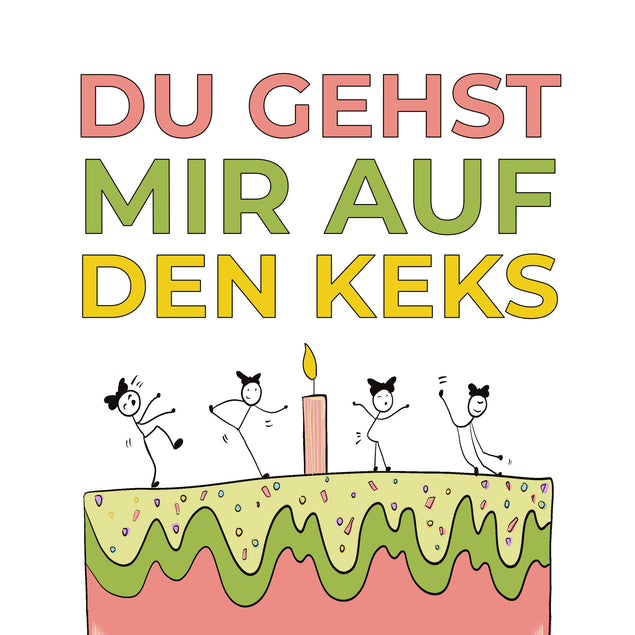 Cake Party Happy Birthday In German Confetti-exploding Greetings Card