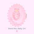 Brand New Baby Girl Confetti-exploding Greetings Card