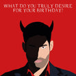 Lucifer Birthday Confetti-exploding Greetings Card