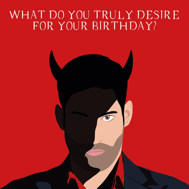 Lucifer Birthday Confetti-exploding Greetings Card