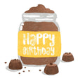 Jar Of Chocolates Happy Birthday Confetti-exploding Greetings Card