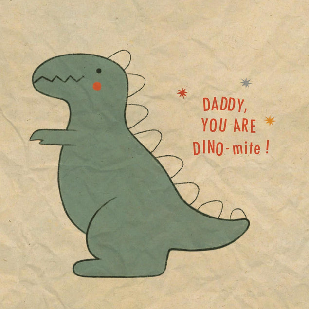 Daddy, You Are Dino-mite! Confetti-exploding Greetings Card