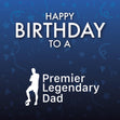 Premier League Dad Football Birthday Confetti-exploding Greetings Card