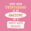 Dress With Pockets Birthday Confetti-exploding Greetings Card