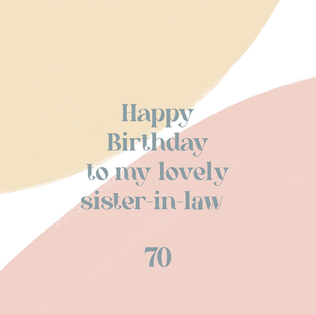 Happy 70th Birthday Sister-in-law Pink Confetti-exploding Greetings Card