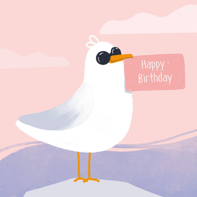 Happy Birthday Birds Confetti-exploding Greetings Card