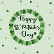 Clover Wreath St. Patrick's Day Confetti-exploding Greetings Card