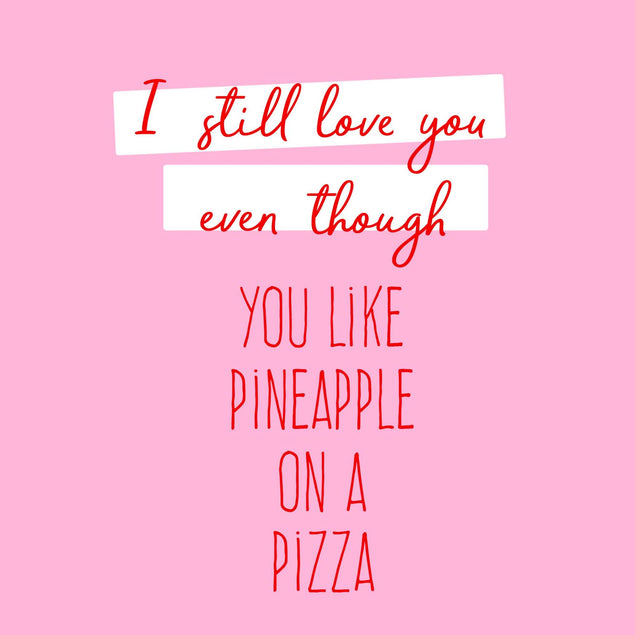 Pineapple On Pizza Confetti-exploding Greetings Card