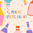 Making Spirits Bright Christmas Confetti-exploding Greetings Card