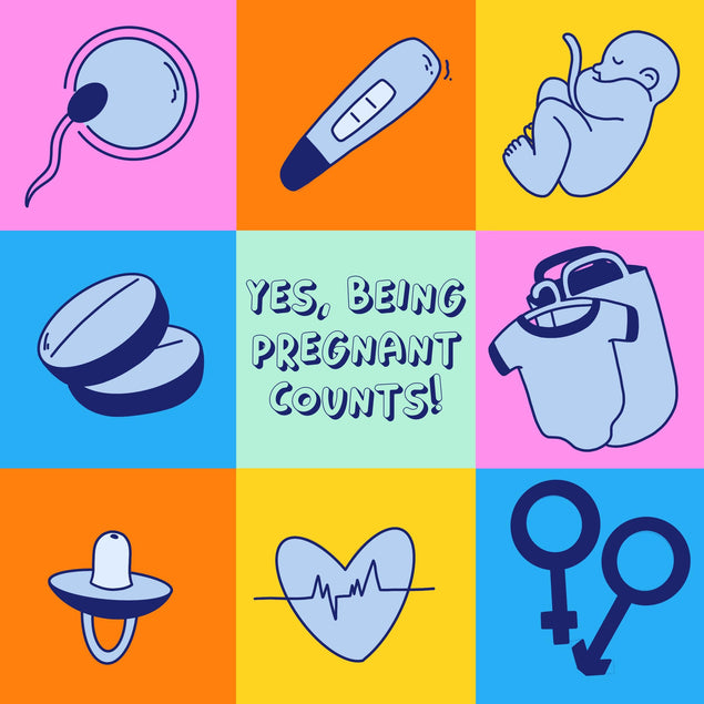 Yes Being Pregnant Counts Mother's Day Confetti-exploding Greetings Card