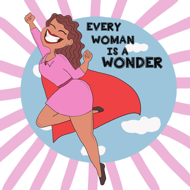 Every Woman Is A Wonder Confetti-exploding Greetings Card