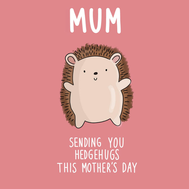 Mum Sending Hedgehugs Mother’s Day Confetti-exploding Greetings Card
