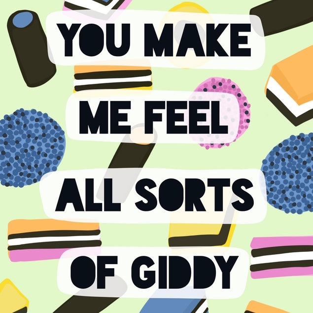 All Sorts of Giddy Confetti-exploding Greetings Card