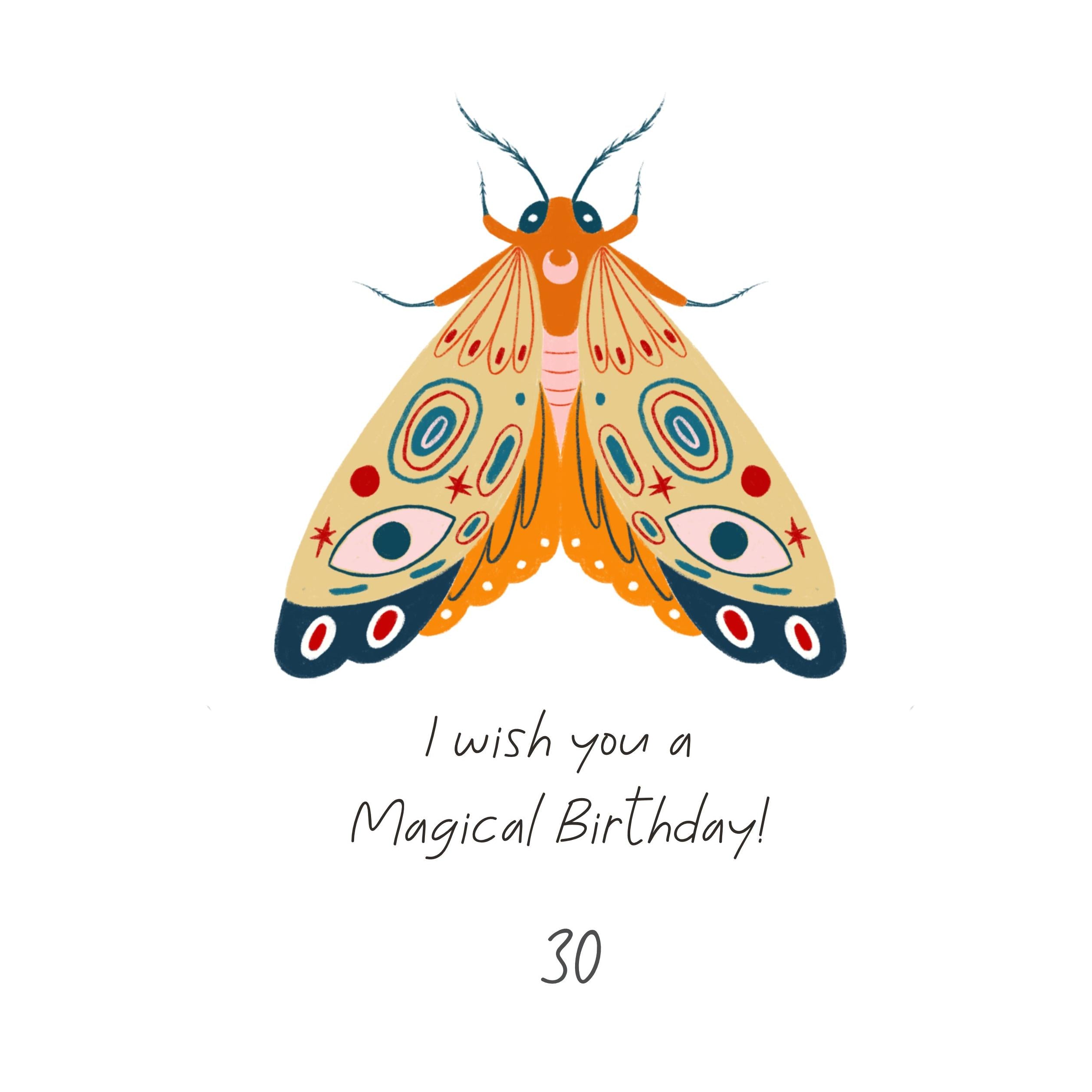 Butterfly Boomf Exploding Butterfly Magical 30th Birthday Confetti-exploding Greetings Card – Boomf
