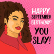 Happy September Birthday Beyonce Confetti-exploding Greetings Card