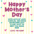 Happy Mother's Day For Mom Love The Bump Confetti-exploding Greetings Card