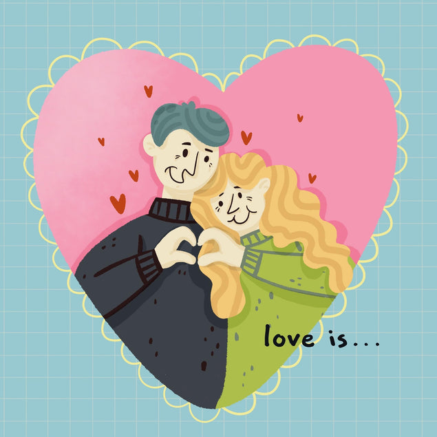 Love Is Sweet Couple Valentine's Day Confetti-exploding Greetings Card