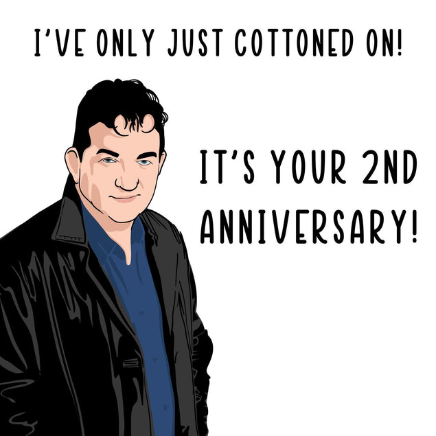 It's Your 2nd Anniversary Confetti-exploding Greetings Card